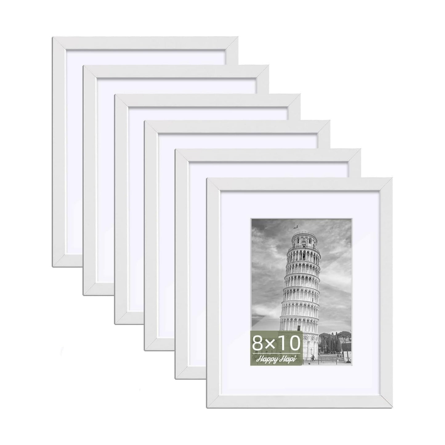 Picture Frame / White Picture Frame Display Pictures / White*6 / 8 x 10 / Set of 6