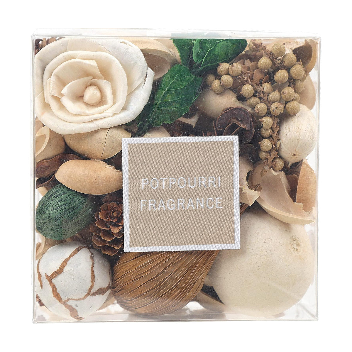 Qingbei Rina Peach Potpourri Dried Flowers, White, 14 oz