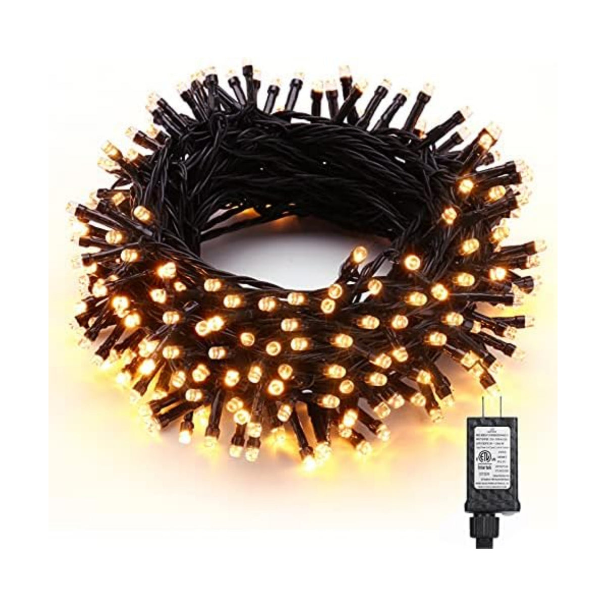 Brizled Outdoor Christmas Lights, 78.74 ft 240 LED Warm White String Lights