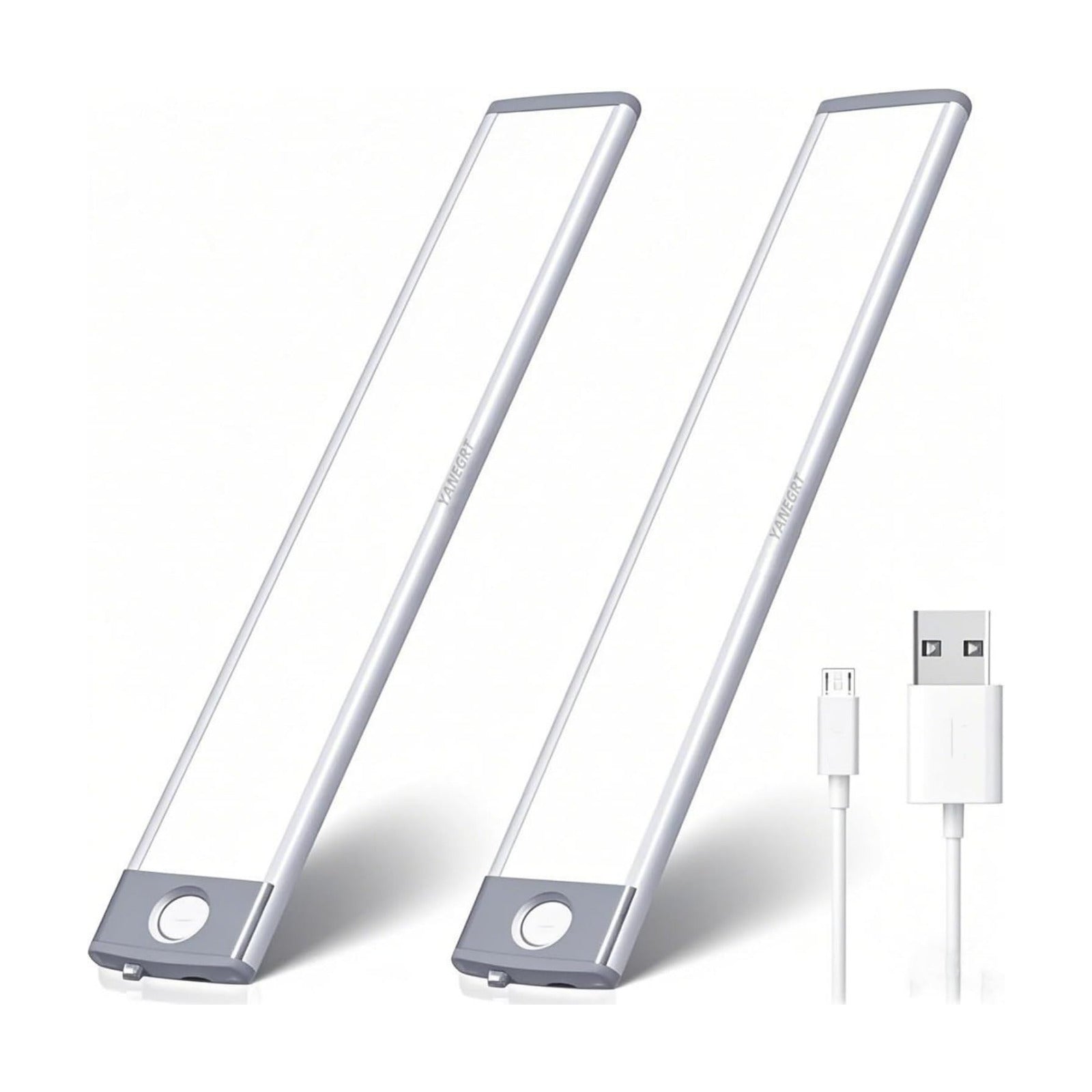 2 Pack 54LED Under Cabinet Lights, 12.5 Inch Bright Wireless Motion Sensor Light 7000K with 2200mAh USB-C Rechargeable