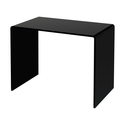 Marketing Holders Acrylic Riser Display Stand Black Plexiglass 10.5 Inch Wide x 6 Inch Deep x 8 Inch High Rectangular