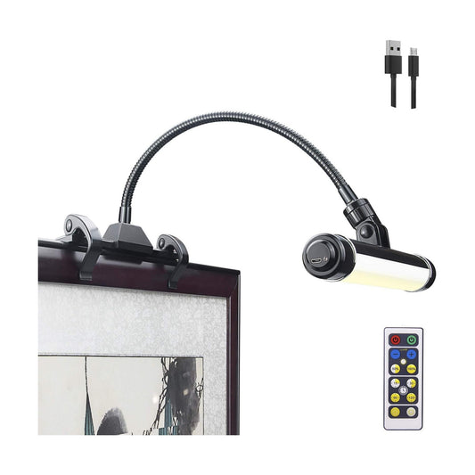 LUXSWAY Wireless Picture Frame Led Lighting,Rechargeable Art Display Lighting Clip on Pictures,Over Painting Lights