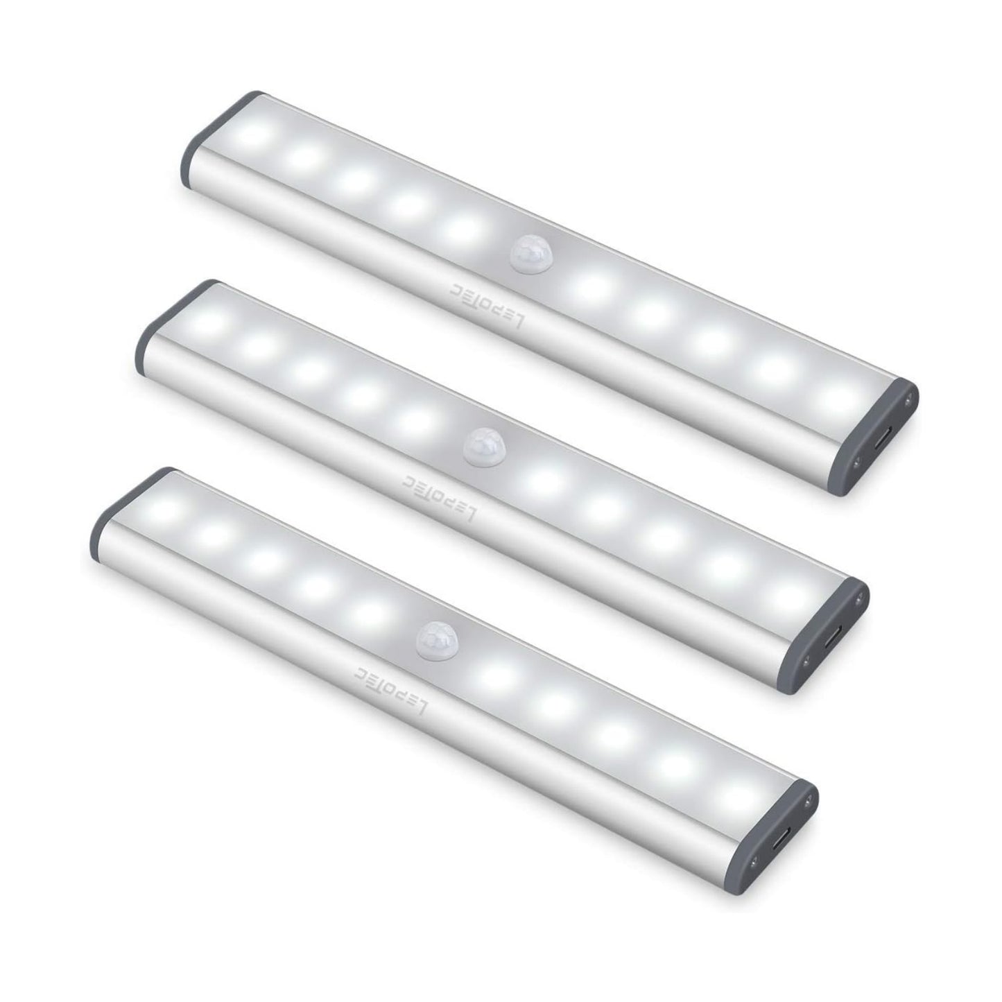 LEPOTEC LED Kitchen Lights Under Cabinet,Wireless Motion Sensor Led Light Rechargeable Cabinet Lights Battery Operated