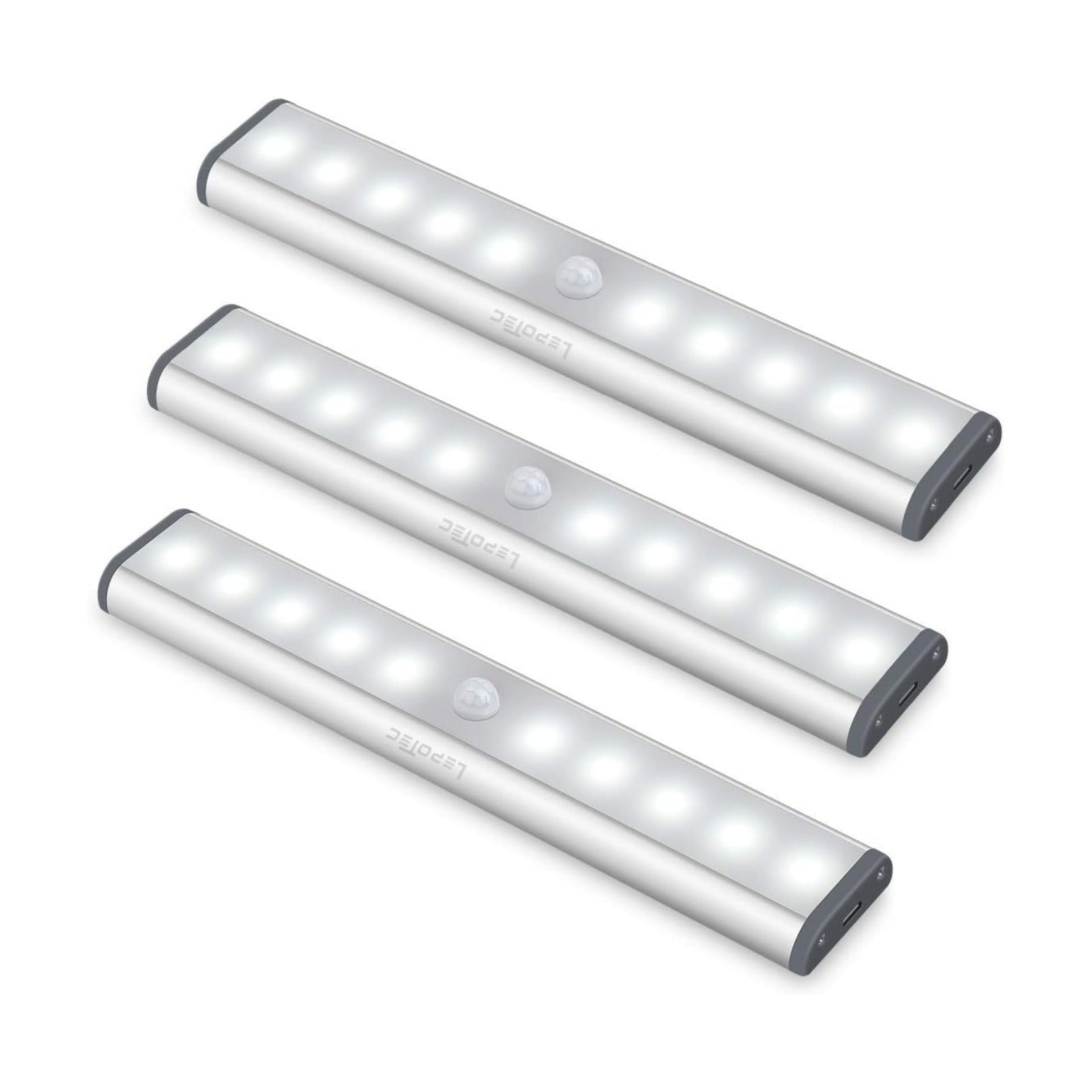 LEPOTEC LED Kitchen Lights Under Cabinet,Wireless Motion Sensor Led Light Rechargeable Cabinet Lights Battery Operated