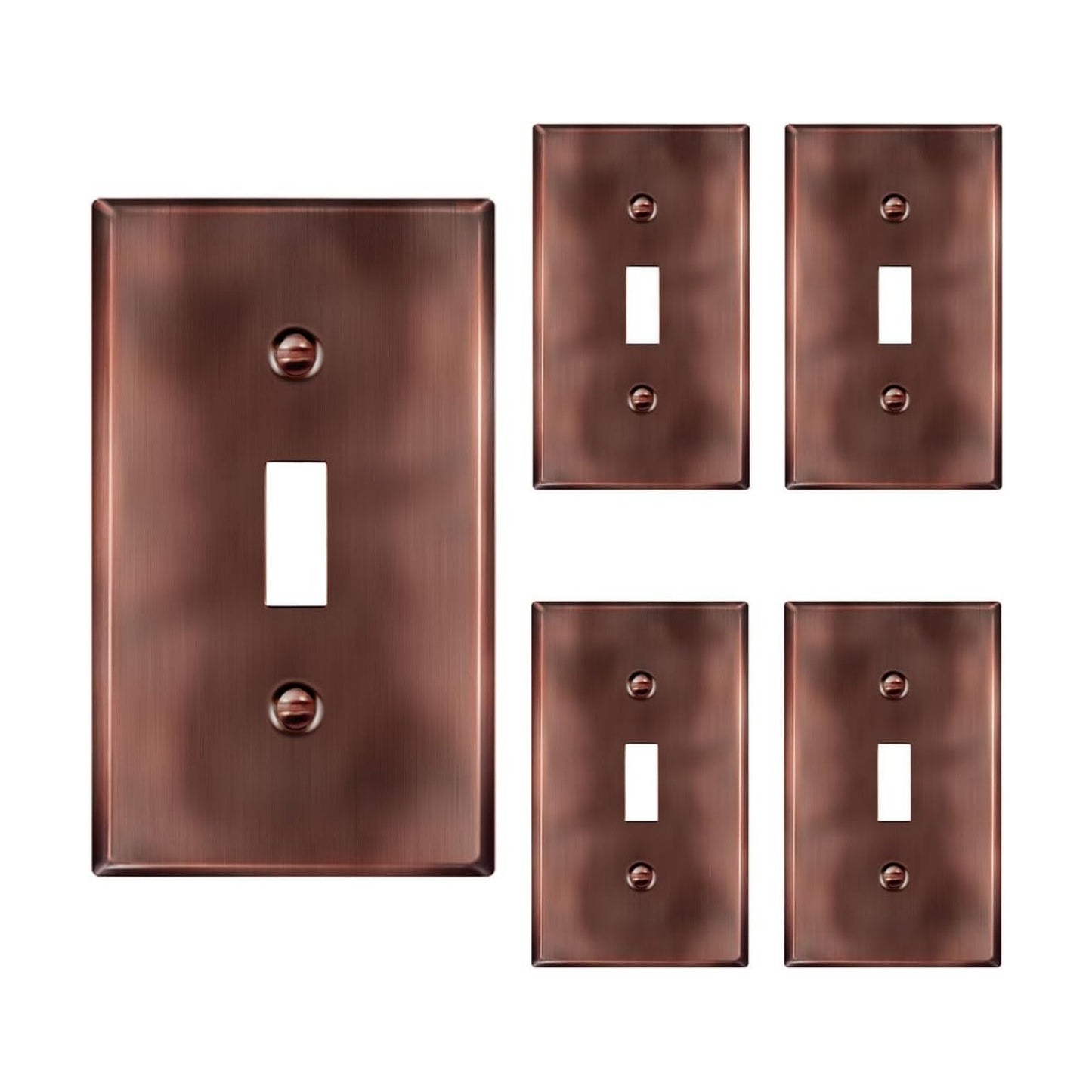 ENERLITES Toggle Light Switch Metal Wall Plate, Stainless Steel Switch Cover, Corrosion Resistant, Standard Size 1-Gang