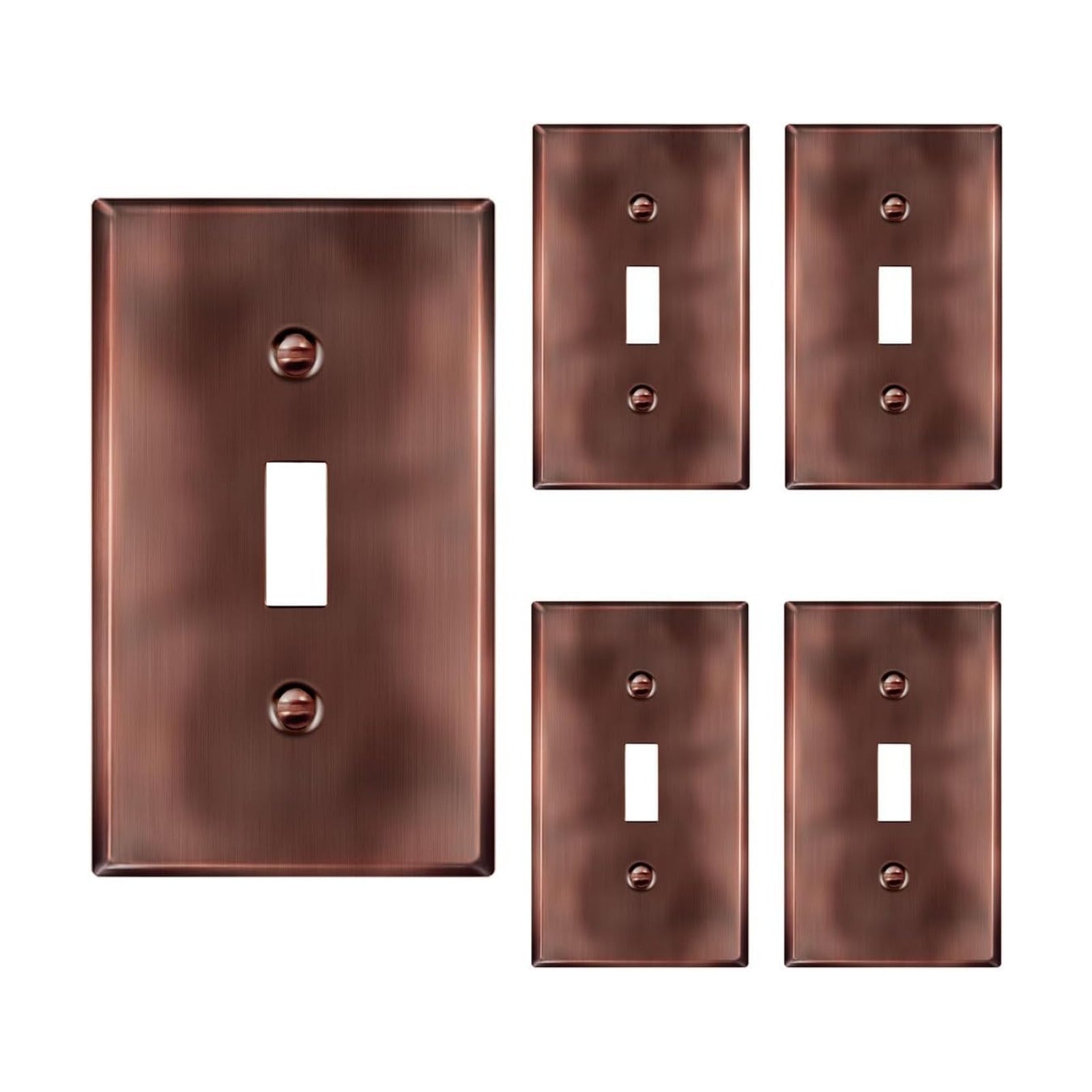 ENERLITES Toggle Light Switch Metal Wall Plate, Stainless Steel Switch Cover, Corrosion Resistant, Standard Size 1-Gang