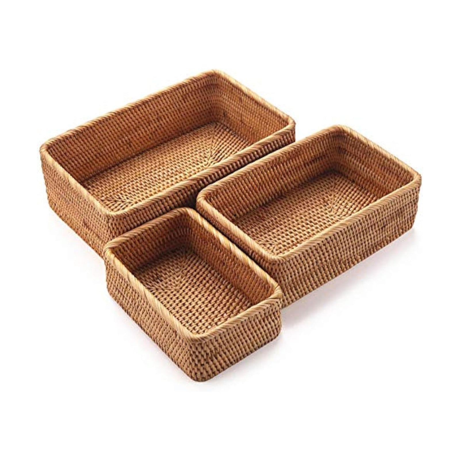 Natural Rattan Storage Baskets / Natural S / M / L