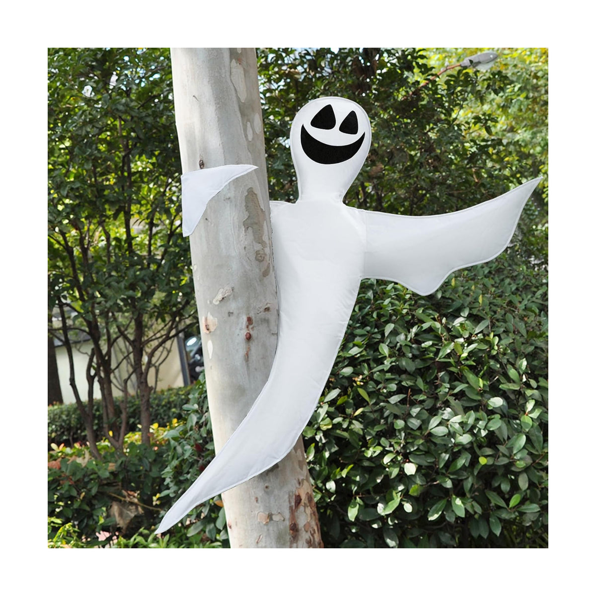 JOYIN Halloween Tree Wrap Ghost Decoration Outdoor, Smiling Hanging Ghost Decorations for Halloween Lawn, Tree Decor, Party Supplies