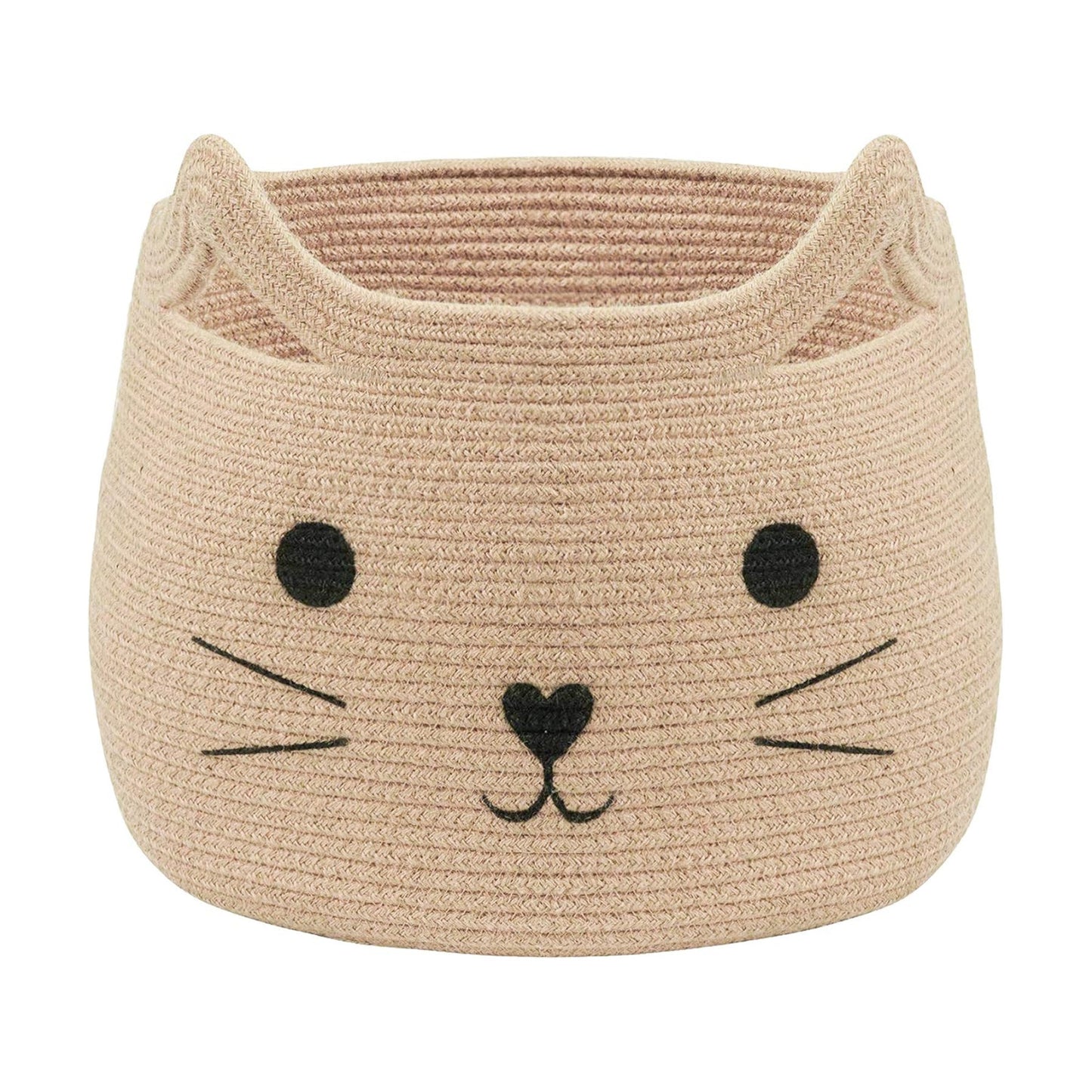 Animal Baskets Large Woven Cotton Rope Storage / Jute / Jute Cat