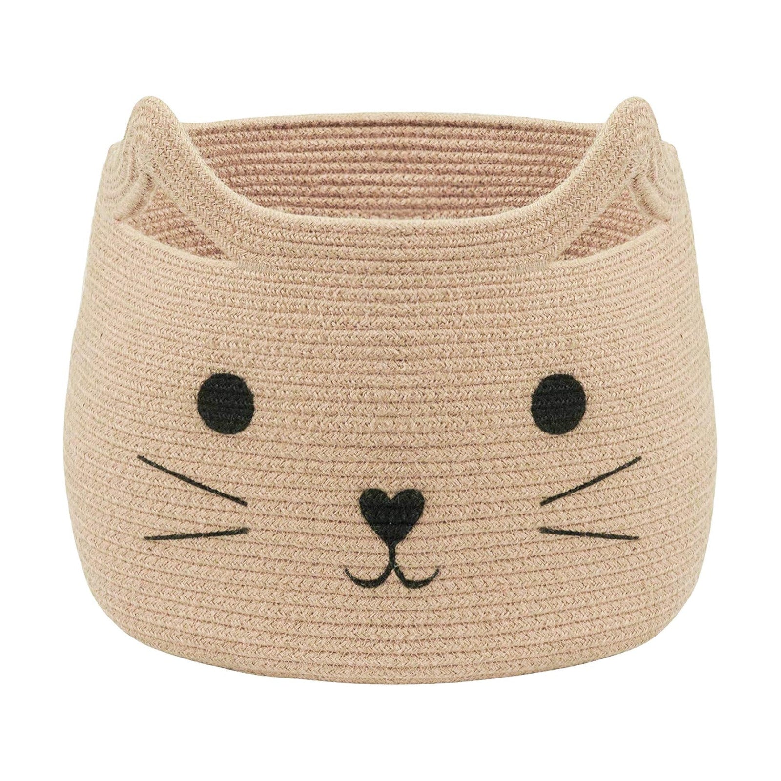 Animal Baskets Large Woven Cotton Rope Storage / Jute / Jute Cat