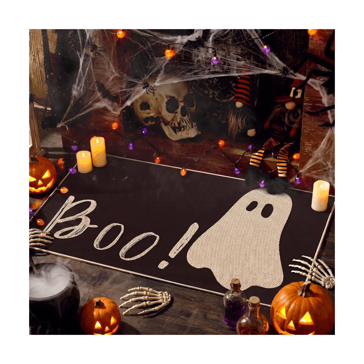 Artoid Mode Ghost Boo Doormat 17x29 Inch