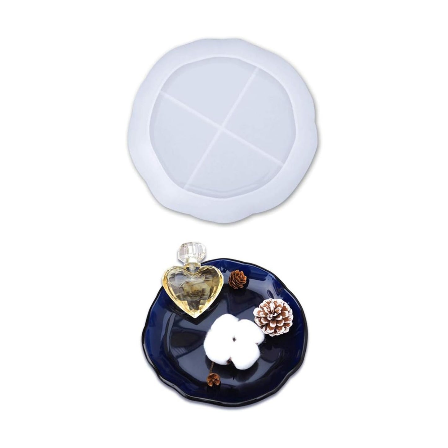 Tray Epoxy Resin Mold / Round Dish Mold