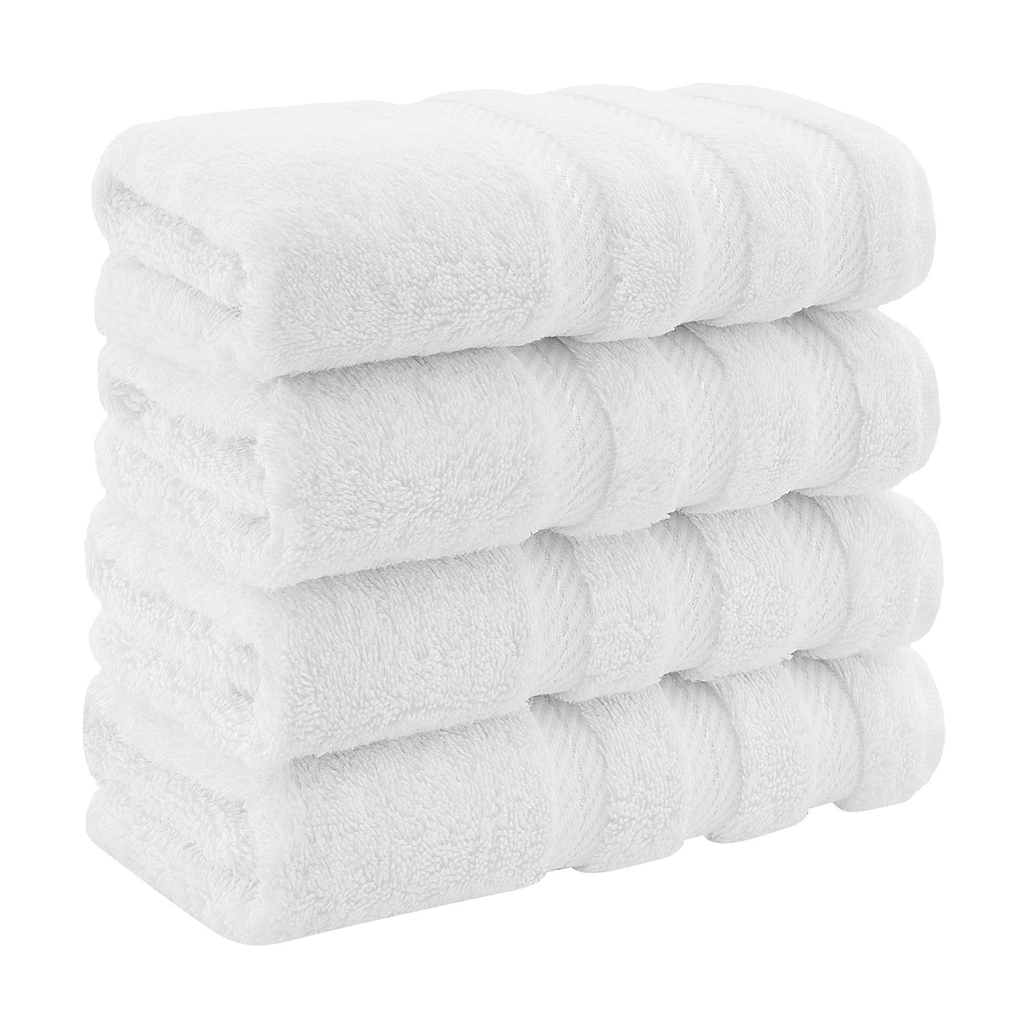 American Soft Linen 100% Cotton Luxury Turkish Towels, 4 PC Hand Towel Set | Soft Absorbent Quick Dry OEKO Tex Standard