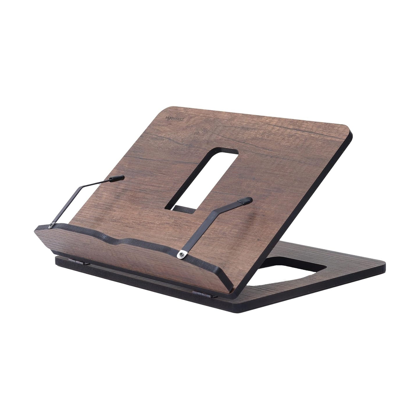 Vigo Wood Book Stand, Book Holder, Reading Stand, Cookbook Holder, Recipe Book Stand, Wooden Book Stands for Reading