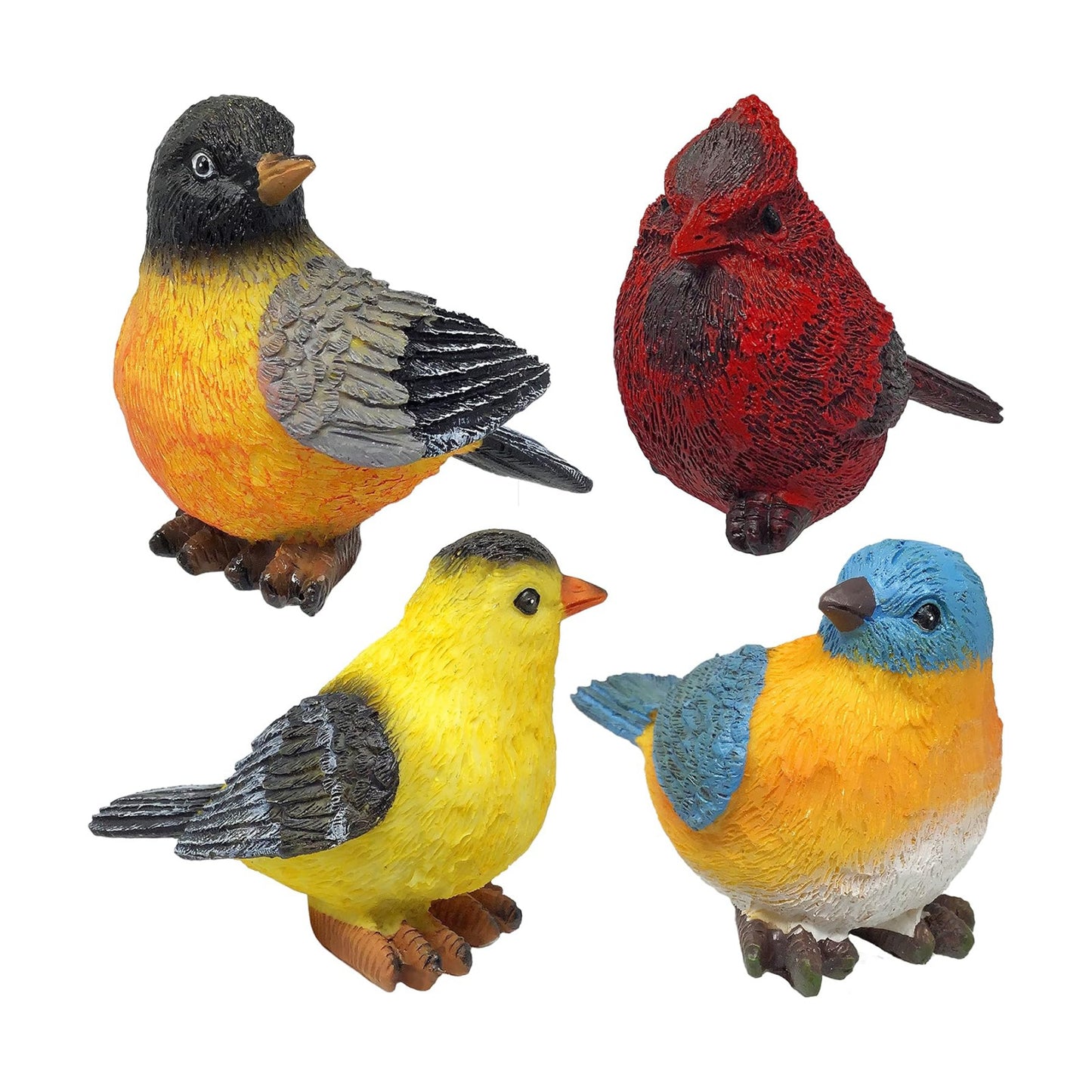 Decorative Bird Statues / Set of 4