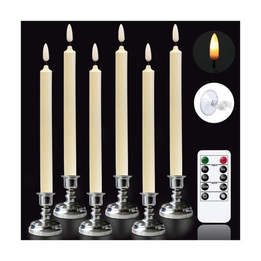 Wondise Window Candles Battery Operated with Remote and Timer