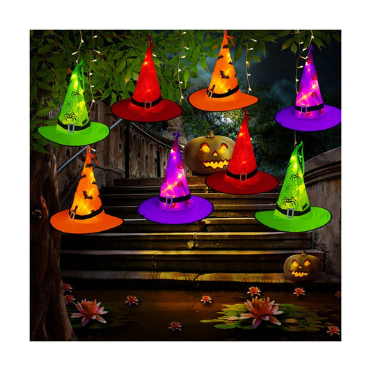 Tcamp Halloween Decorations Lighted Witch Hats Lights
