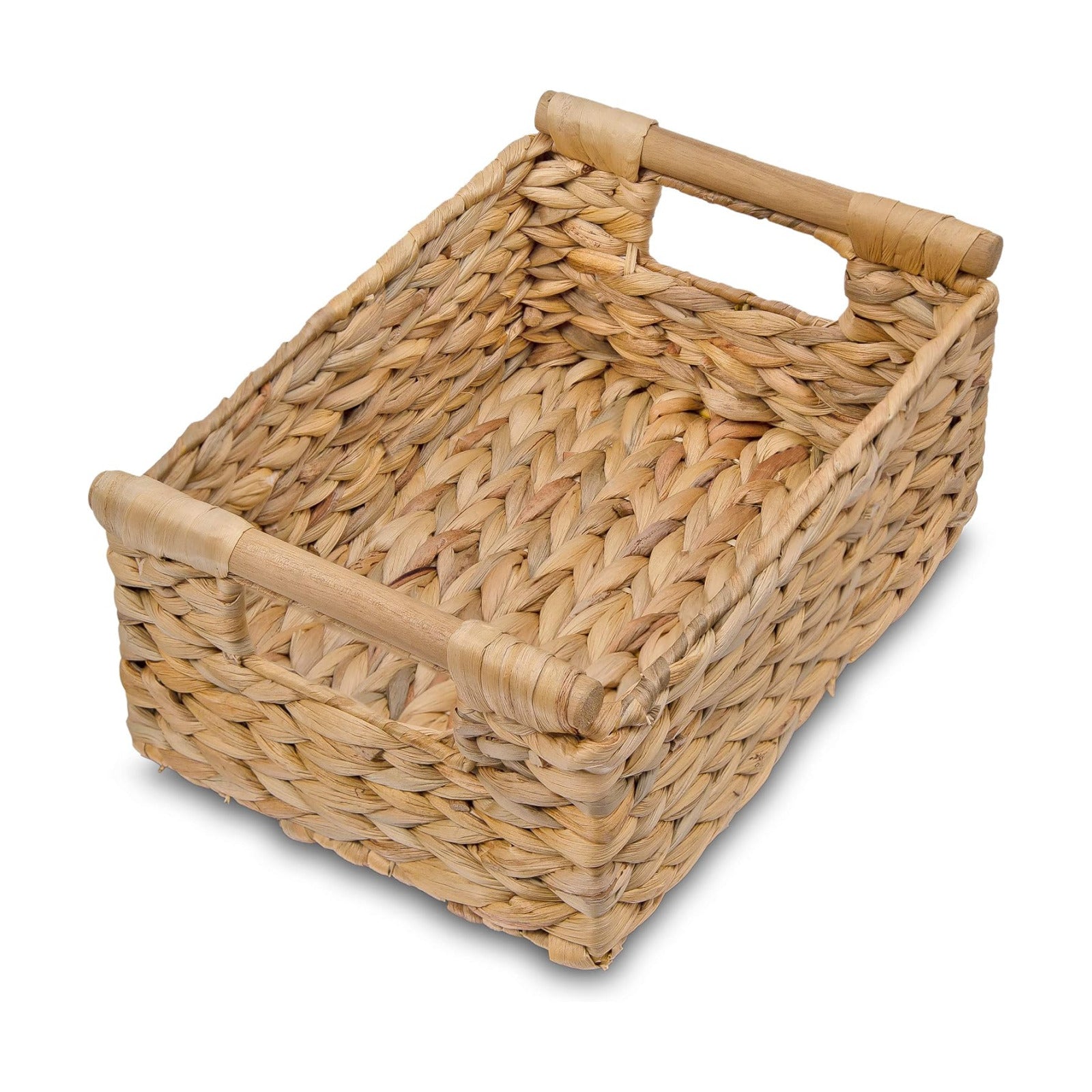 Hyacinth Wicker Basket / Water Hyacinth / Small / 11.6 x 8.1 x 4.9
