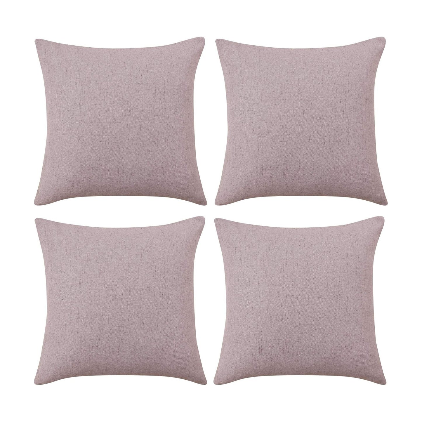 Covers Only No Insert / 18 x 18 / Dusty Rose / Set of 4