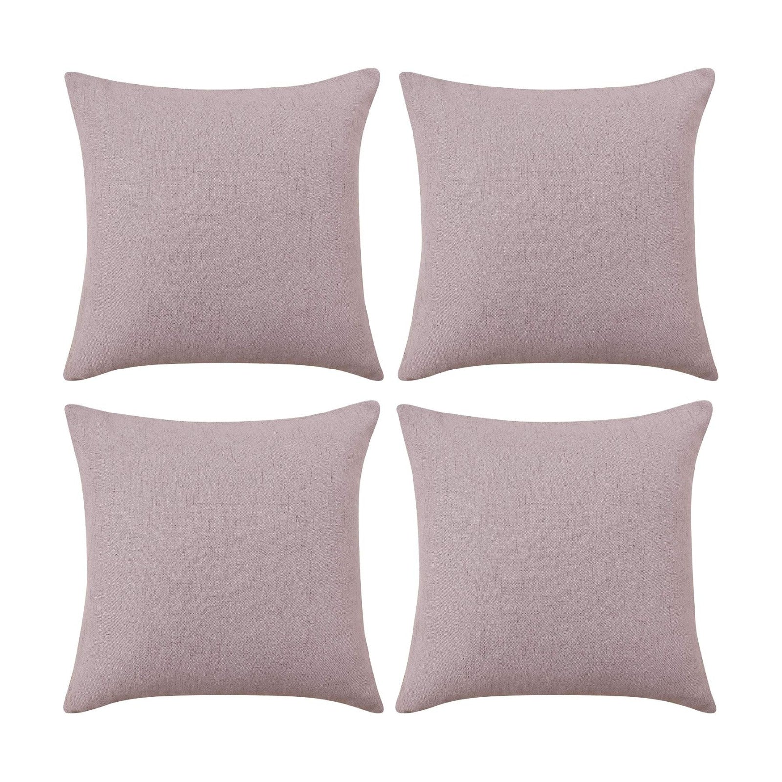 Covers Only No Insert / 18 x 18 / Dusty Rose / Set of 4