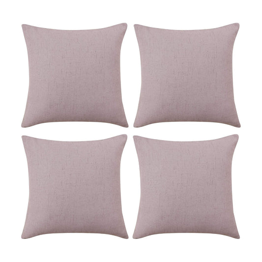 Covers Only No Insert / 18 x 18 / Dusty Rose / Set of 4