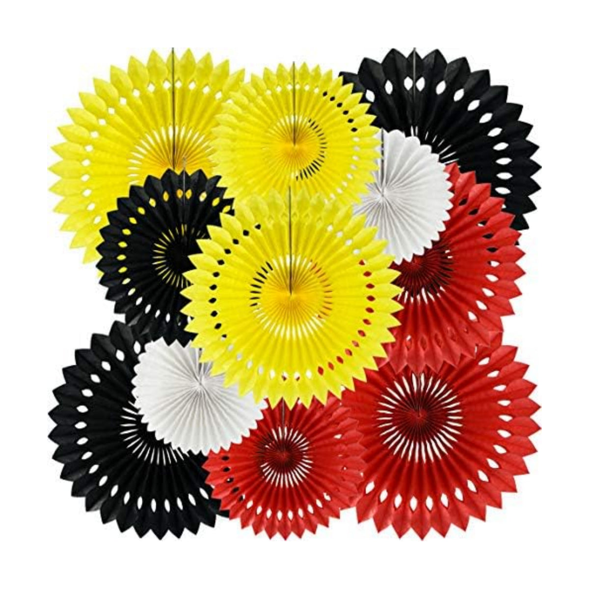 BEISHIDA 11packs Honeycomb Round Paper Fans Hanging Party Decoration
