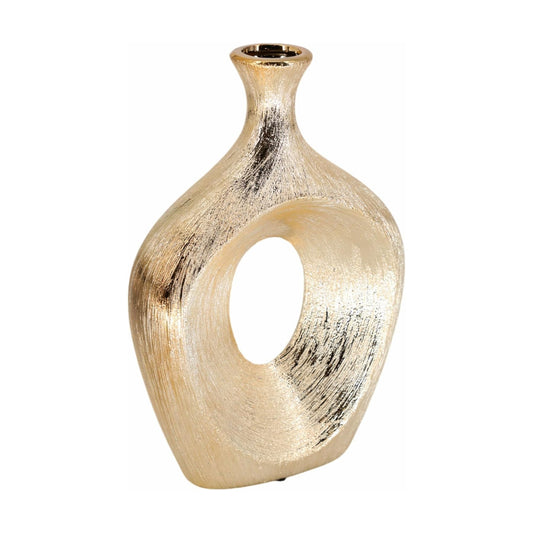 Ceramic Modern Flower Vase / Champagne
