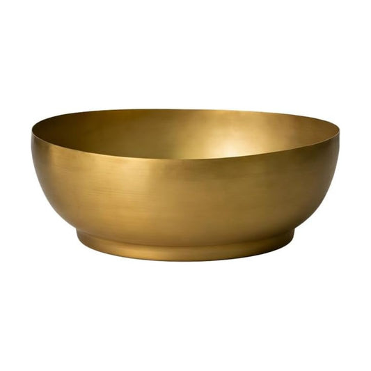 Lightweight Antique Brass Decorative Bowl / Medium