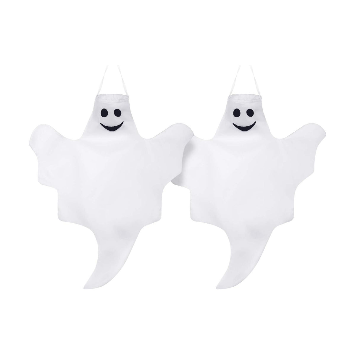 Skylety 2 Pcs 32 Inch Halloween Ghost Decoration Outdoor Hanging Windsock