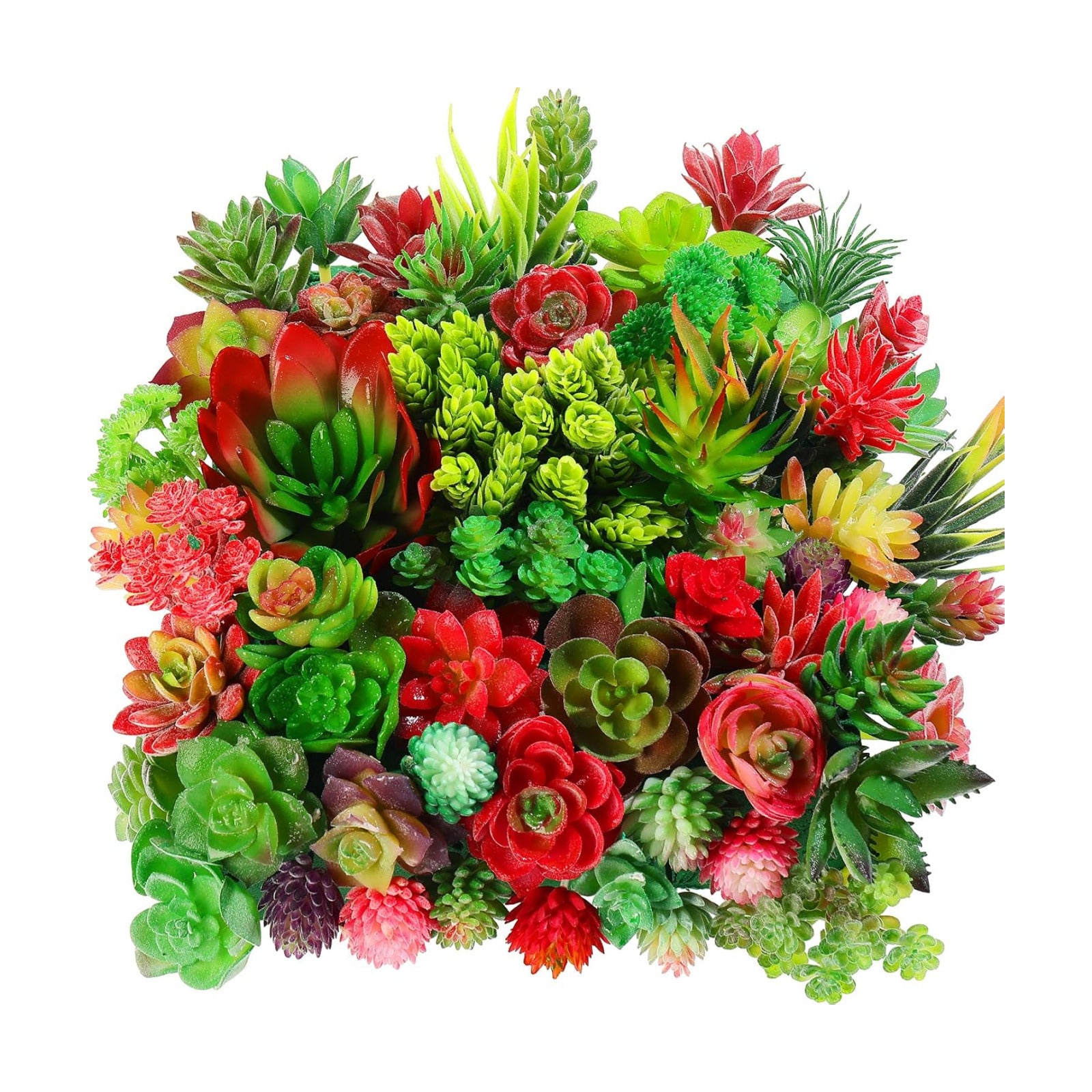 Colorful Succulent Plants Artificial Fake Succulents Plants Bulk Faux / Cute Style / Set of 100