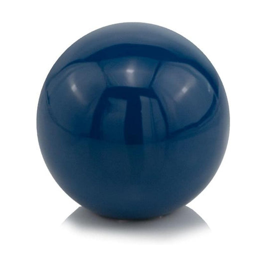 Modern Sculptural Orb Accent / Blue / 4-inch Diameter