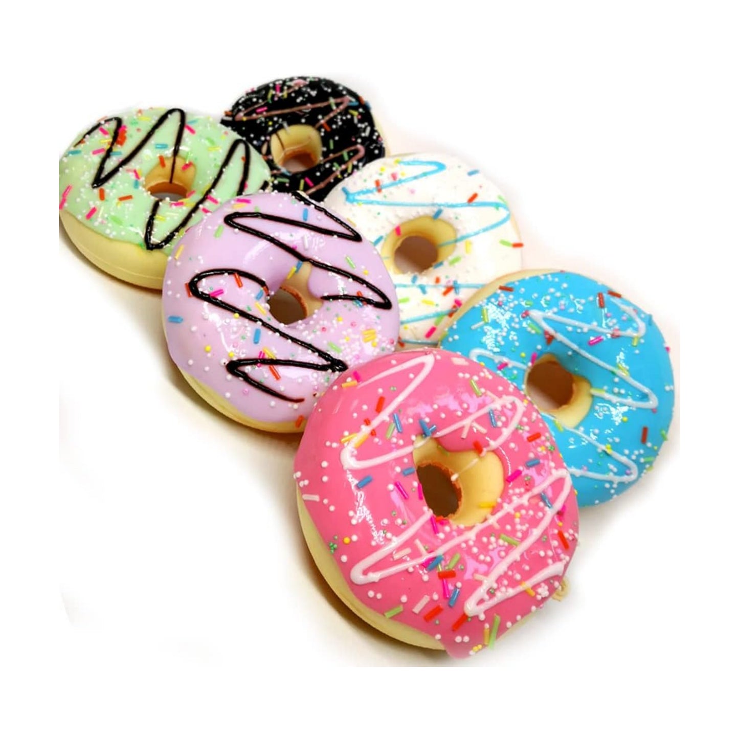 Realistic Artificial Fake Doughnut Model Photography Props Home Decoration / Set of 6