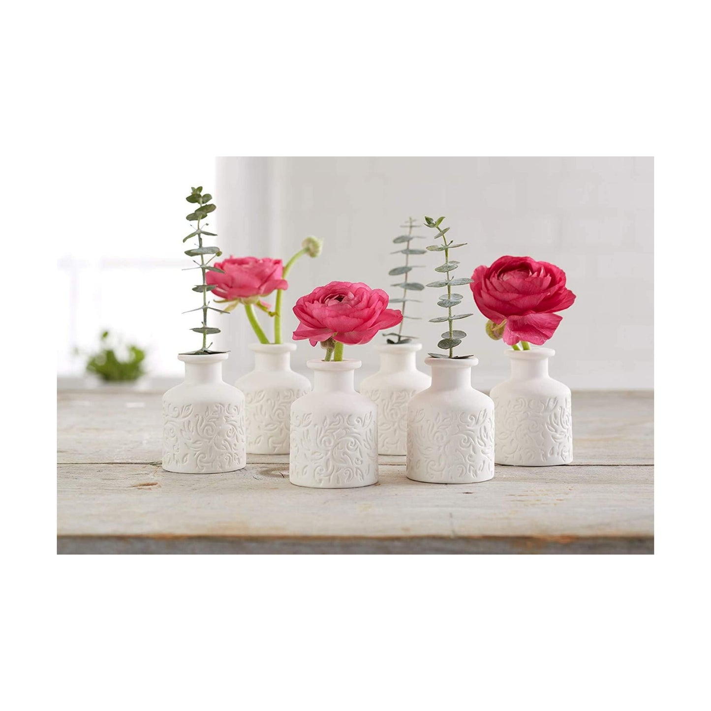 Mini Little Ceramic Flower Bud Vases / Set of 3