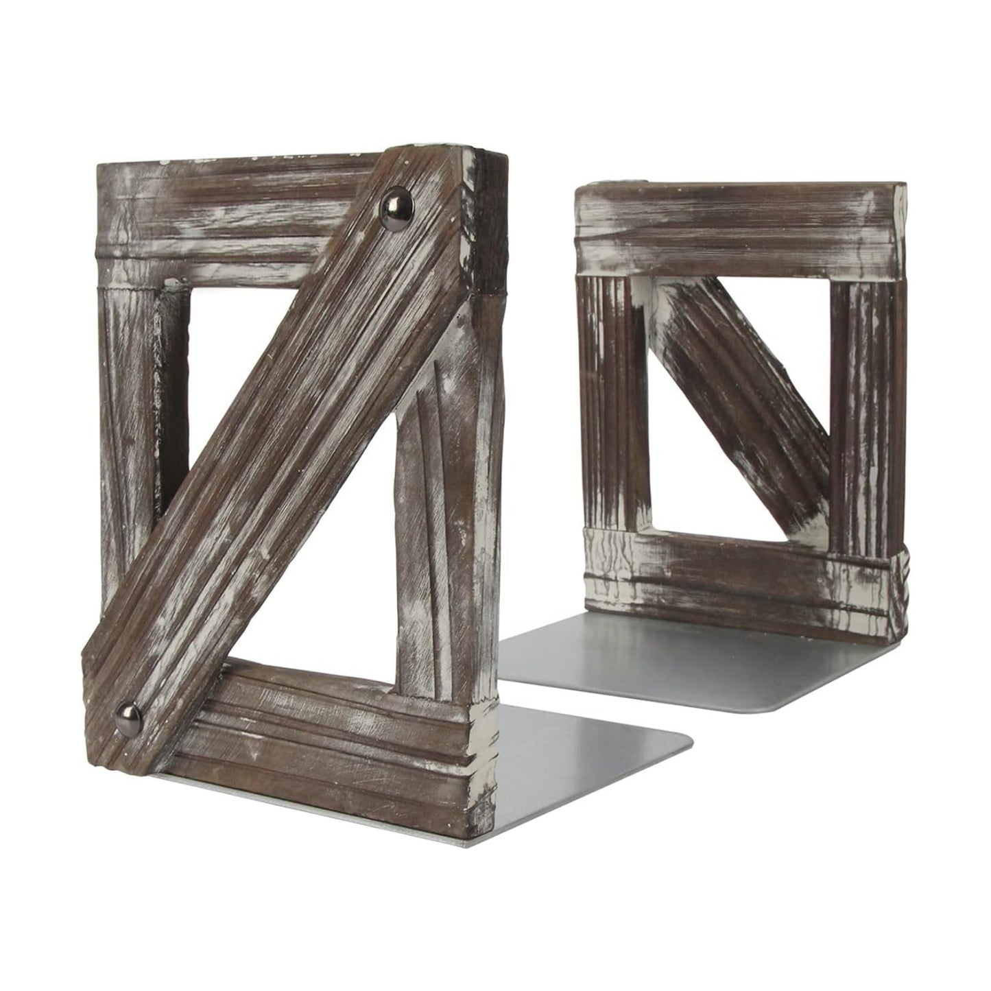 Rustic Bookends 1 Pair / Rustic Wood