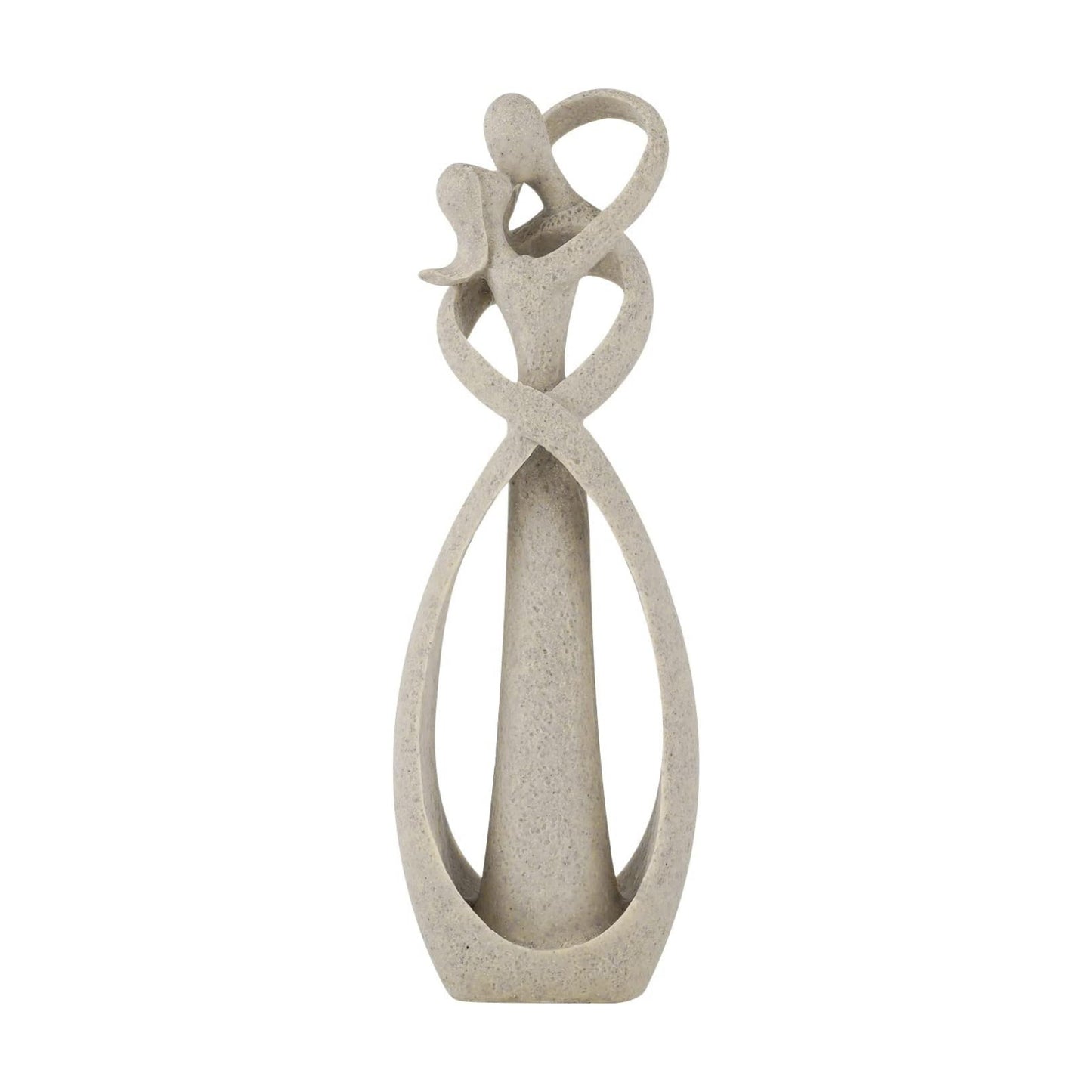 Kissing Lovers Statue Abstract Sculpture Resin Statues / Sandstone / Small