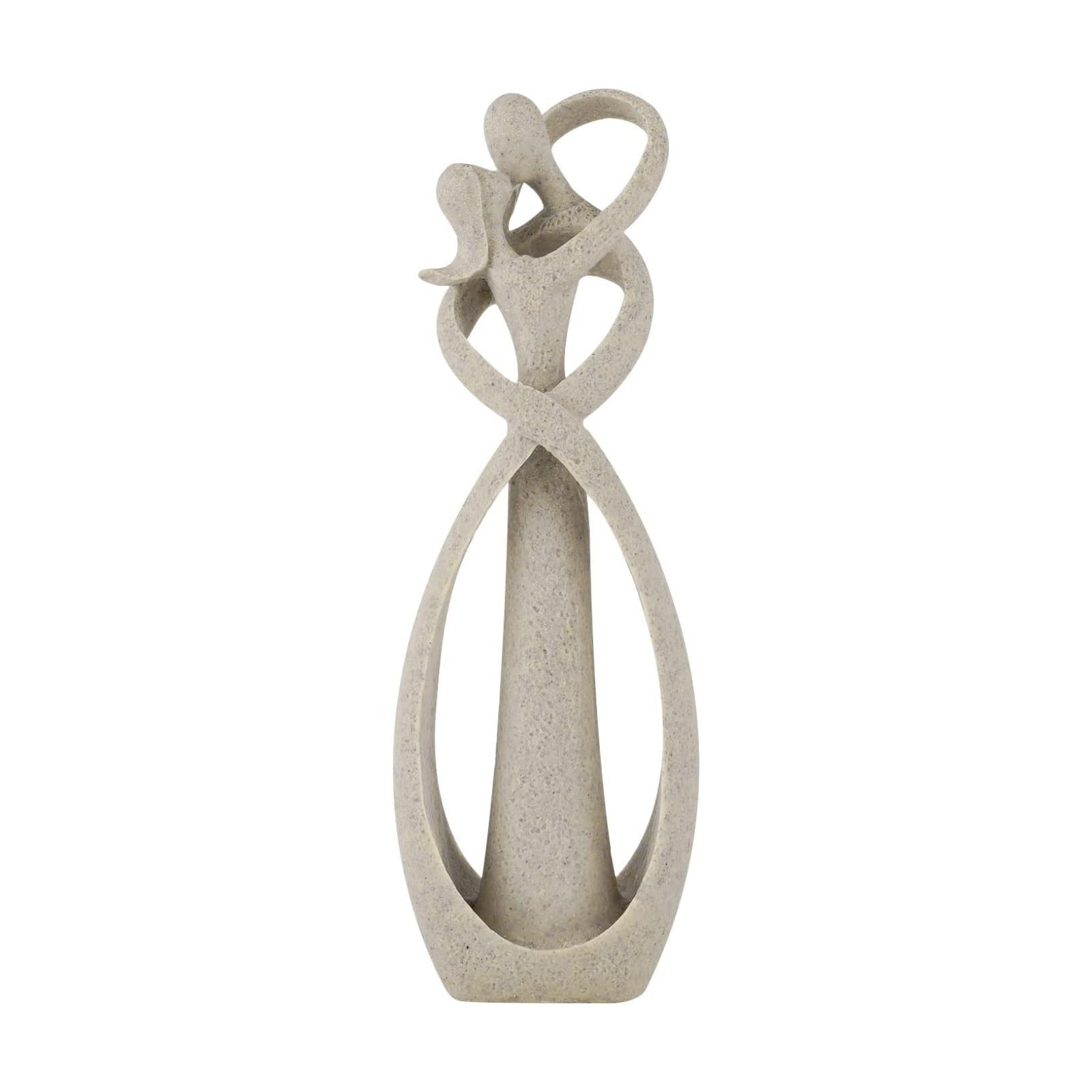 Kissing Lovers Statue Abstract Sculpture Resin Statues / Sandstone / Small