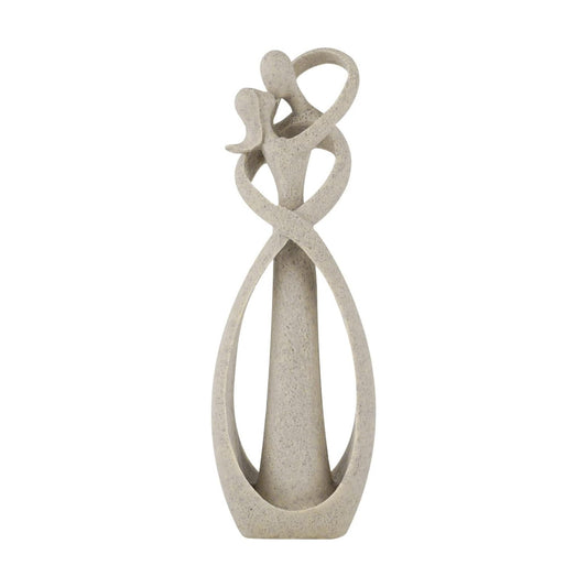 Kissing Lovers Statue Abstract Sculpture Resin Statues / Sandstone / Small