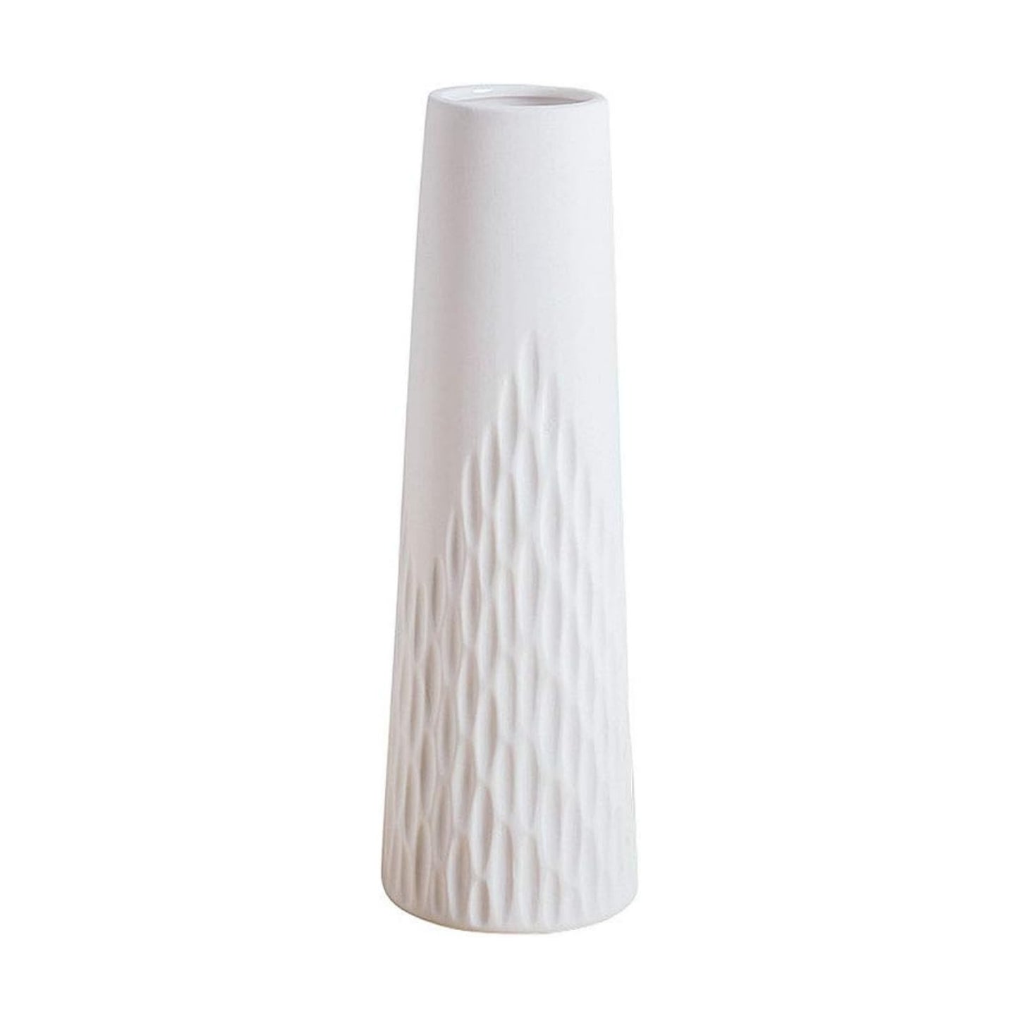 Desktop Minimalist Ceramic Vases Home Office Decoration / 7'10 / White / 10 Inch