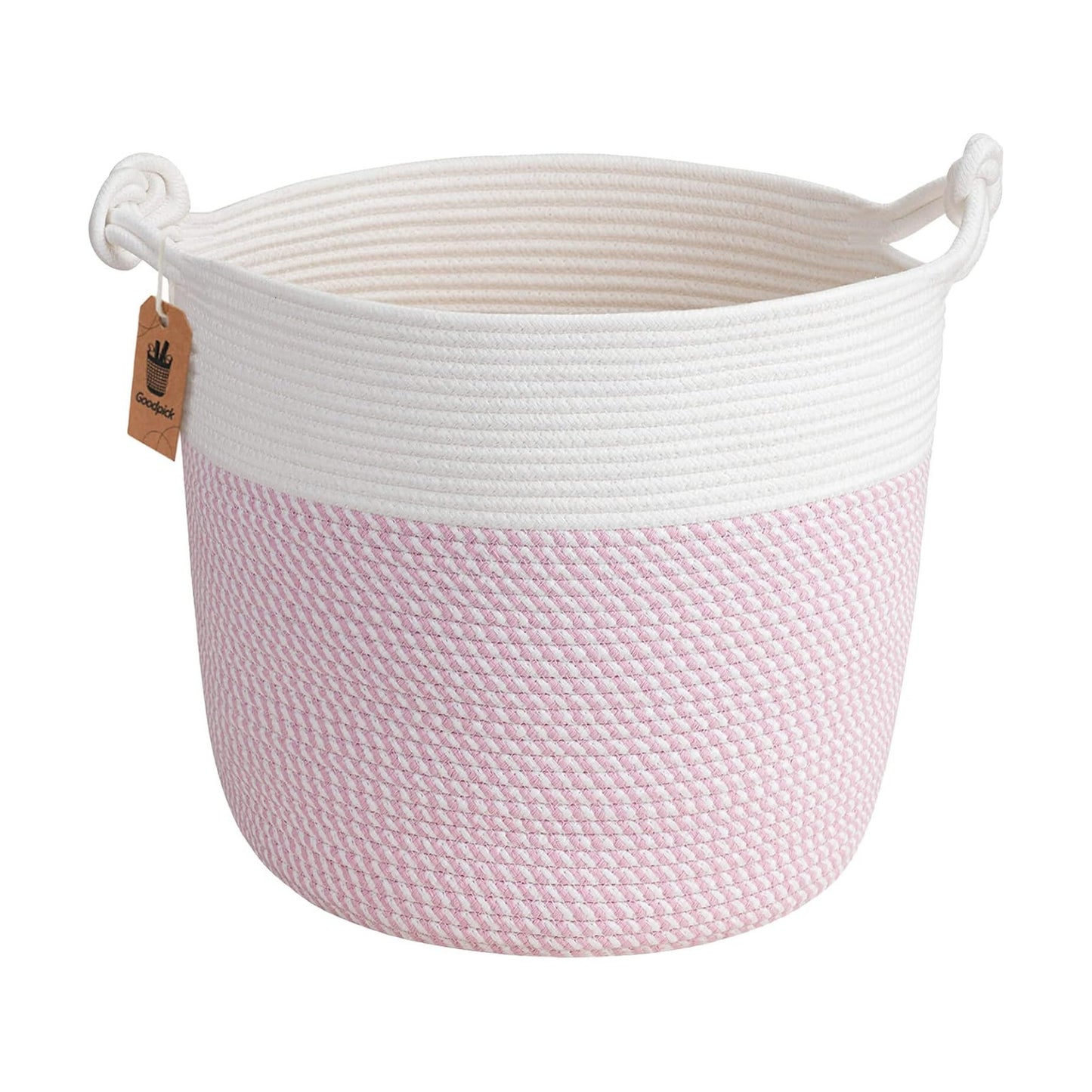 Laundry Basket / Baby Storage Basket / Pink / 15 x 14.2