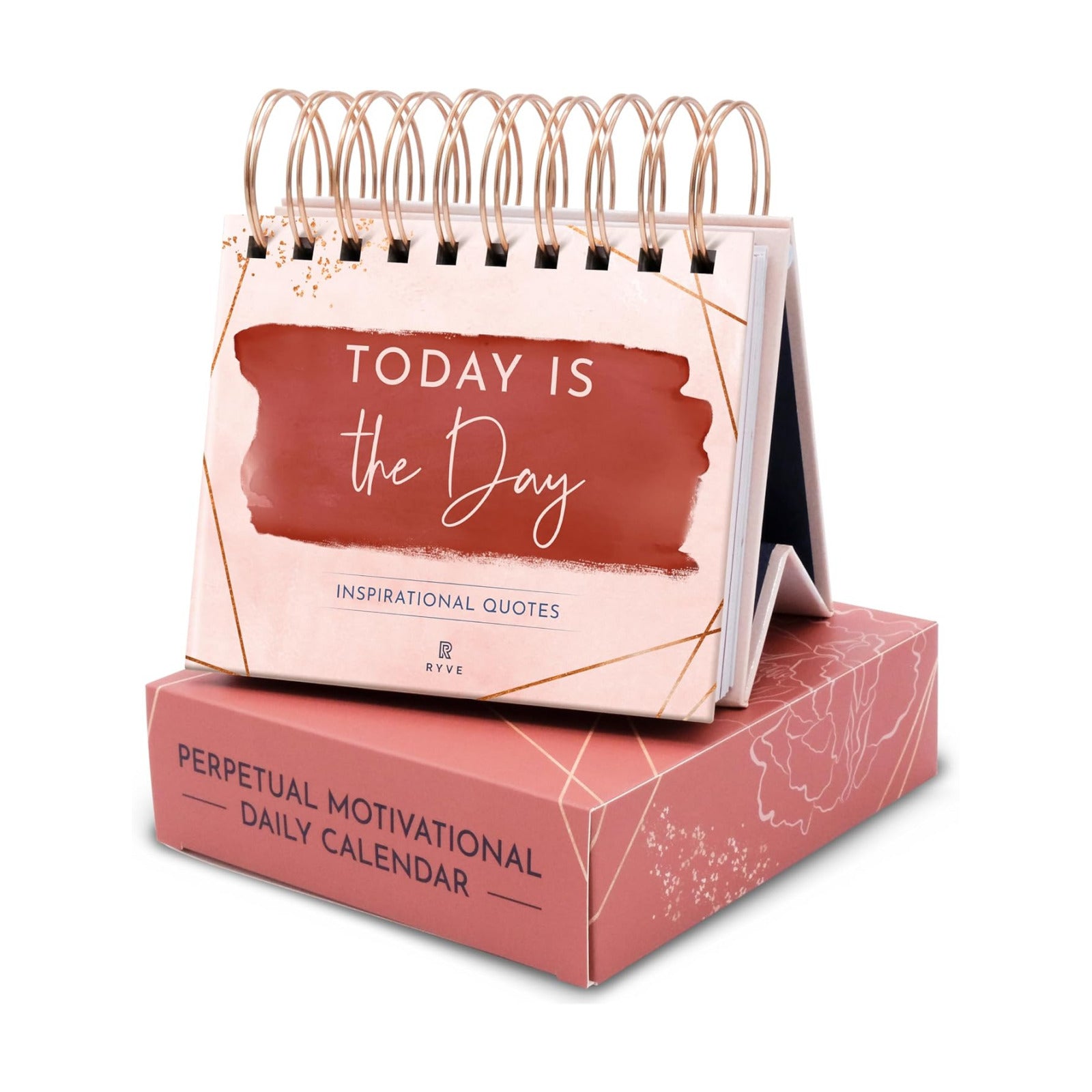 Motivational Desk Flip Calendar with 366 Daily Affirmations, Gift for Women | Inspirational Perpetual Desk Calendar