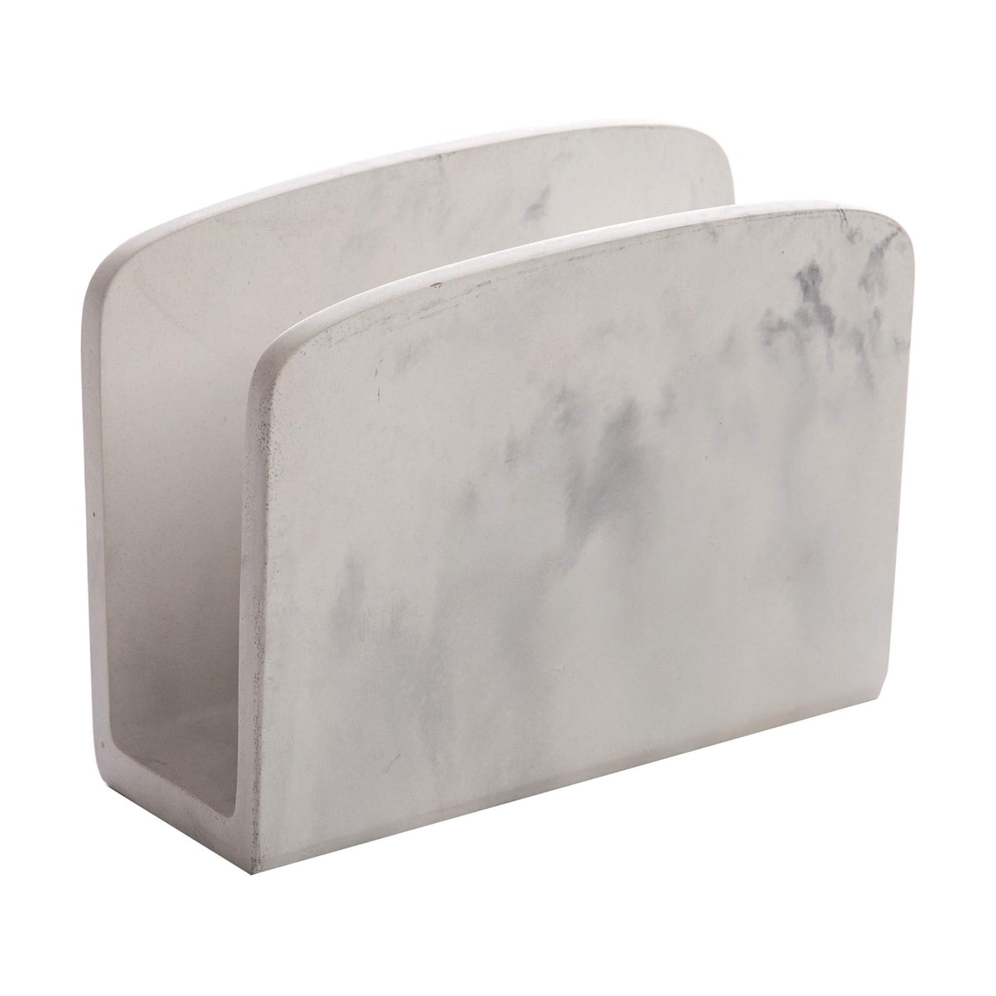Napkin Holder / Napkin Dispenser for Dinner Table / Matte Marble / Black