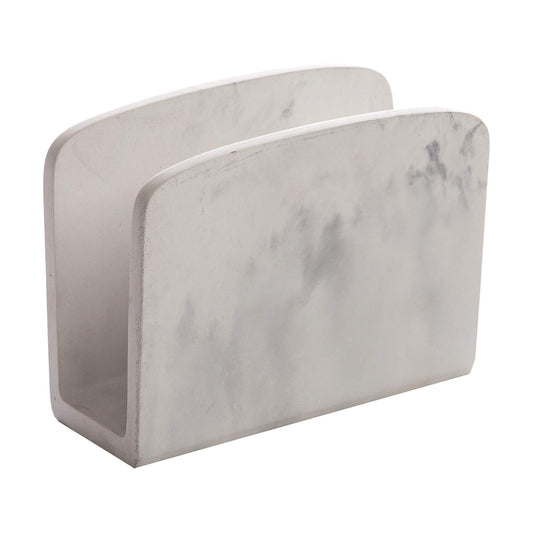 Napkin Holder / Napkin Dispenser for Dinner Table / Matte Marble / Black