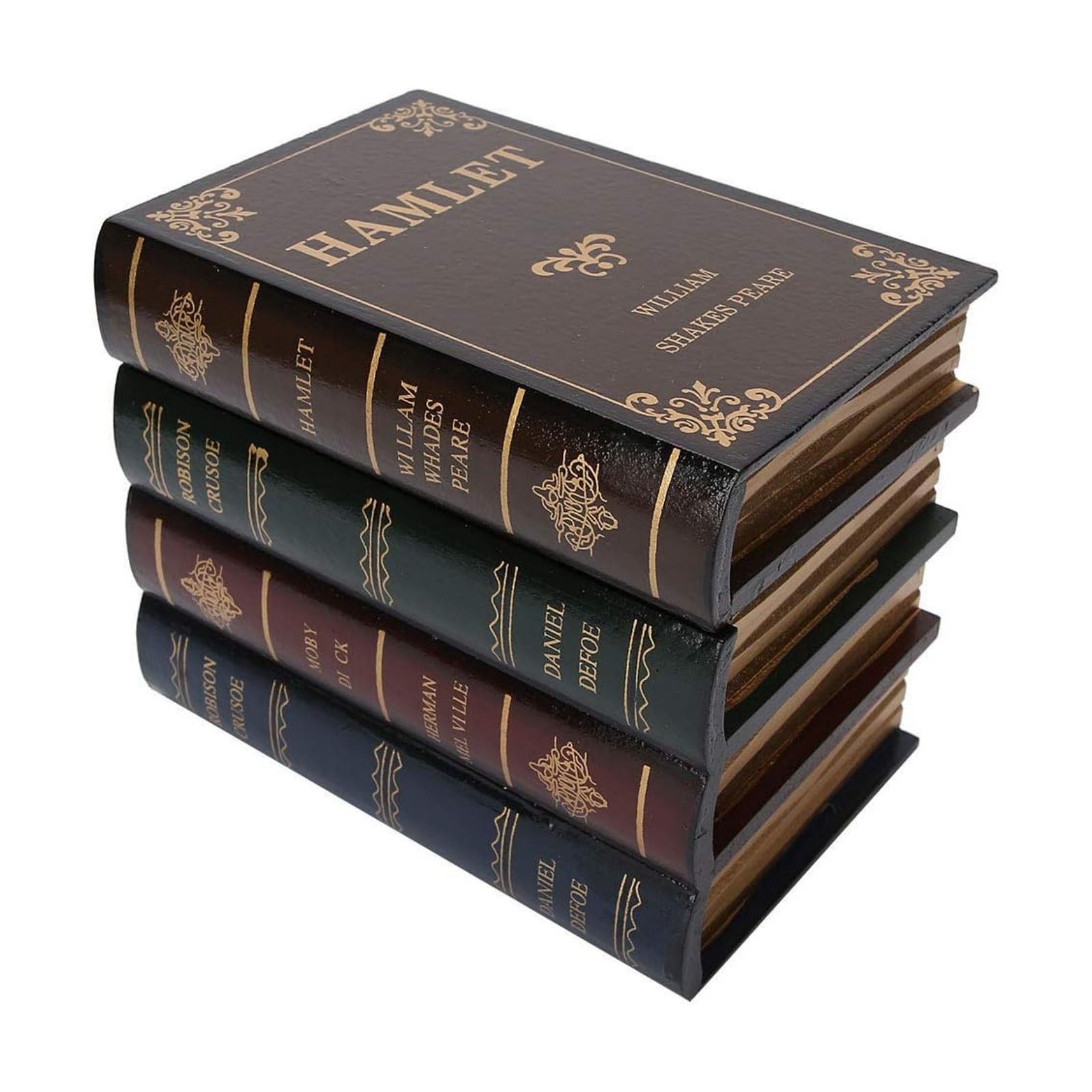 Antique Decorative Book Boxes