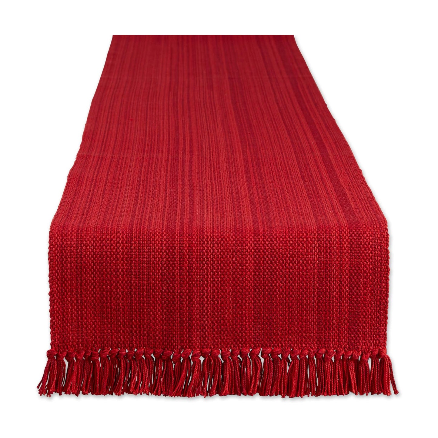 DII Variegated Tabletop Collection, Table Runner3x72, Tango Red