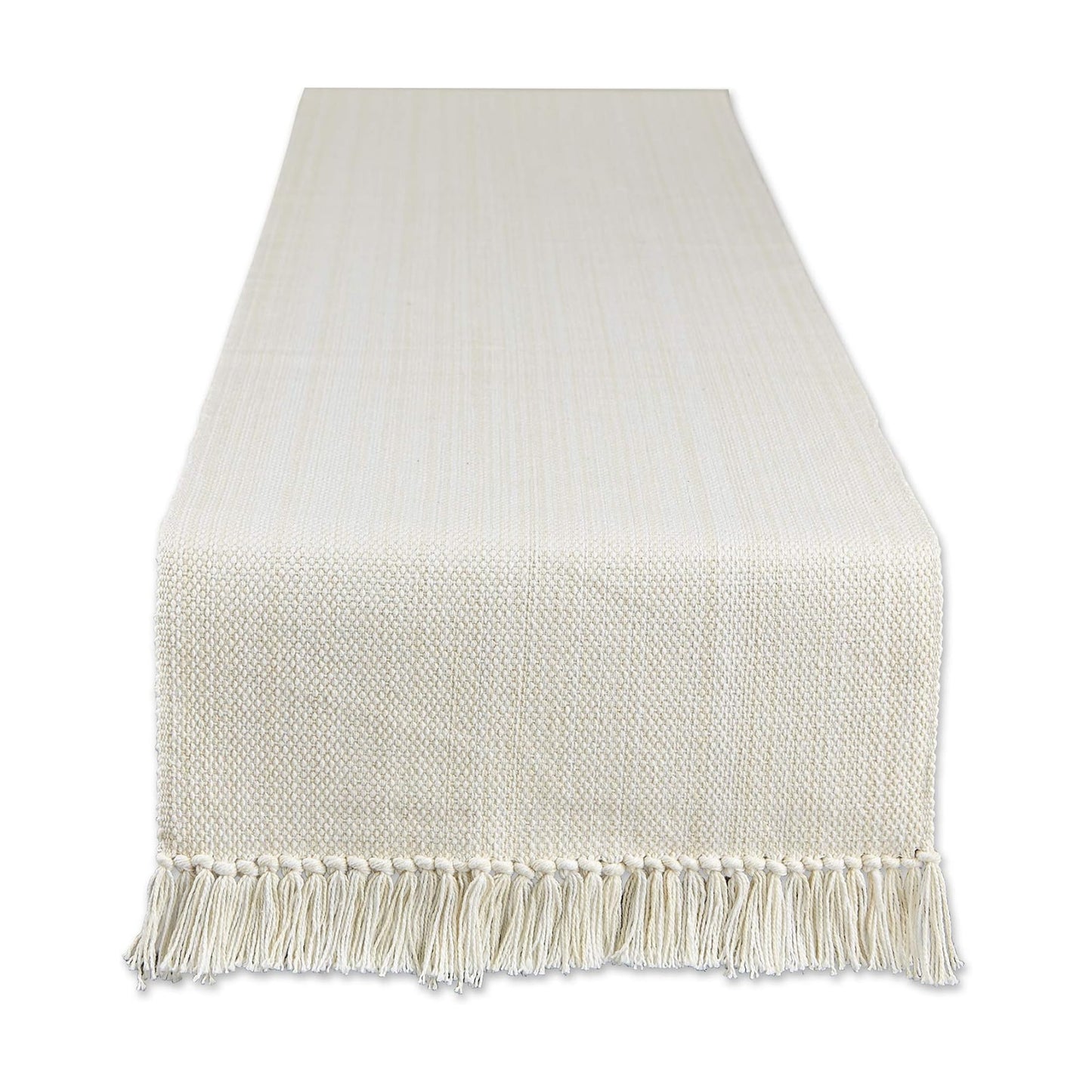 DII Variegated Tabletop Collection, Table Runner3x108, Off-White