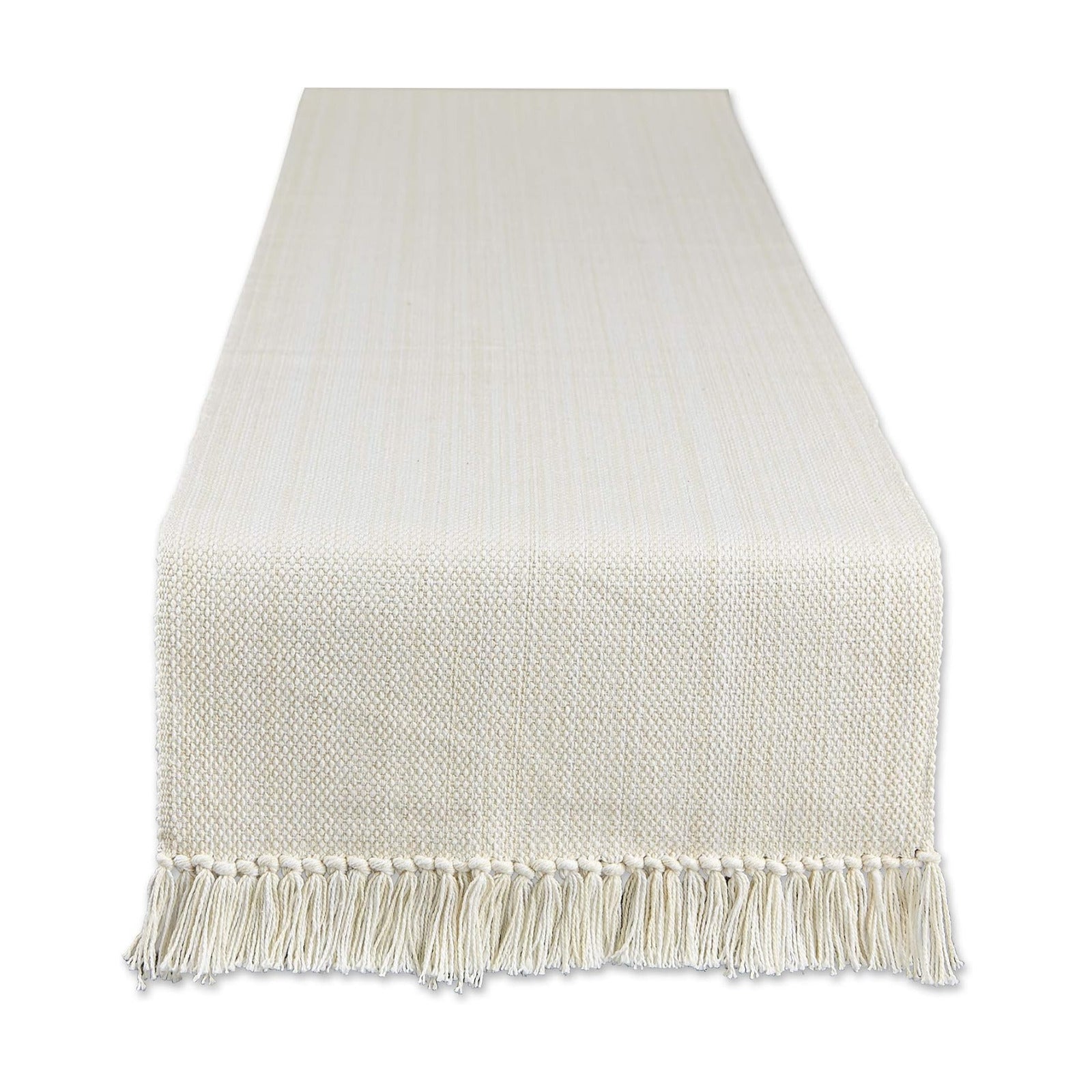 DII Variegated Tabletop Collection, Table Runner3x108, Off-White