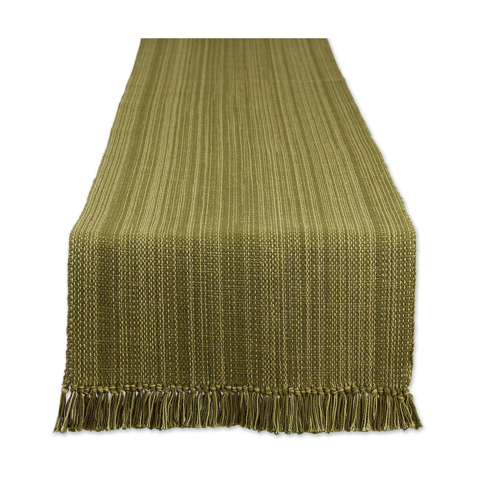 DII Variegated Tabletop Collection, Table Runner3x72, Olive Green