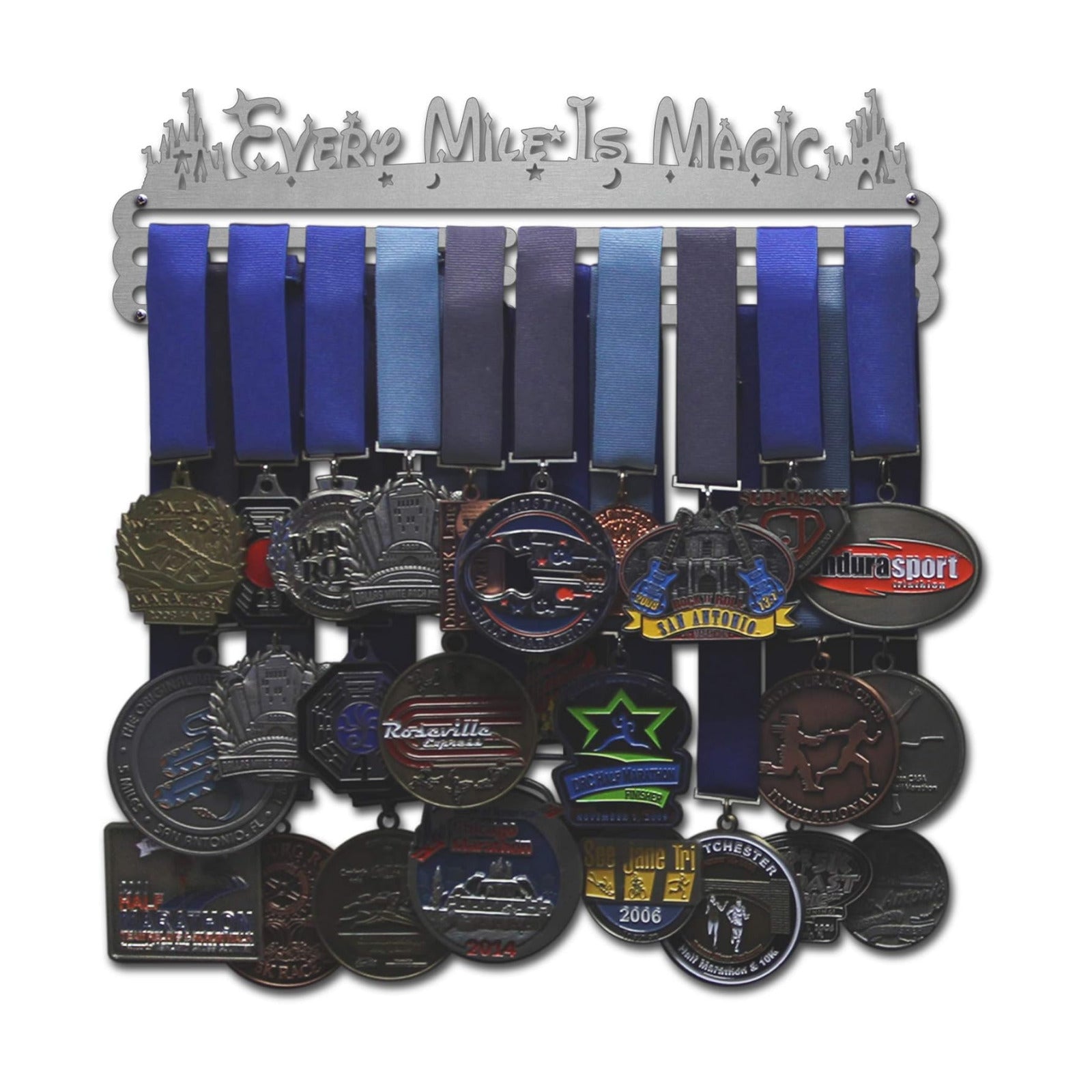 Allied Medal Hangers - Every Mile is Magic (12" Wide with 3 Hang Bars) - Multiple Variations Offered!