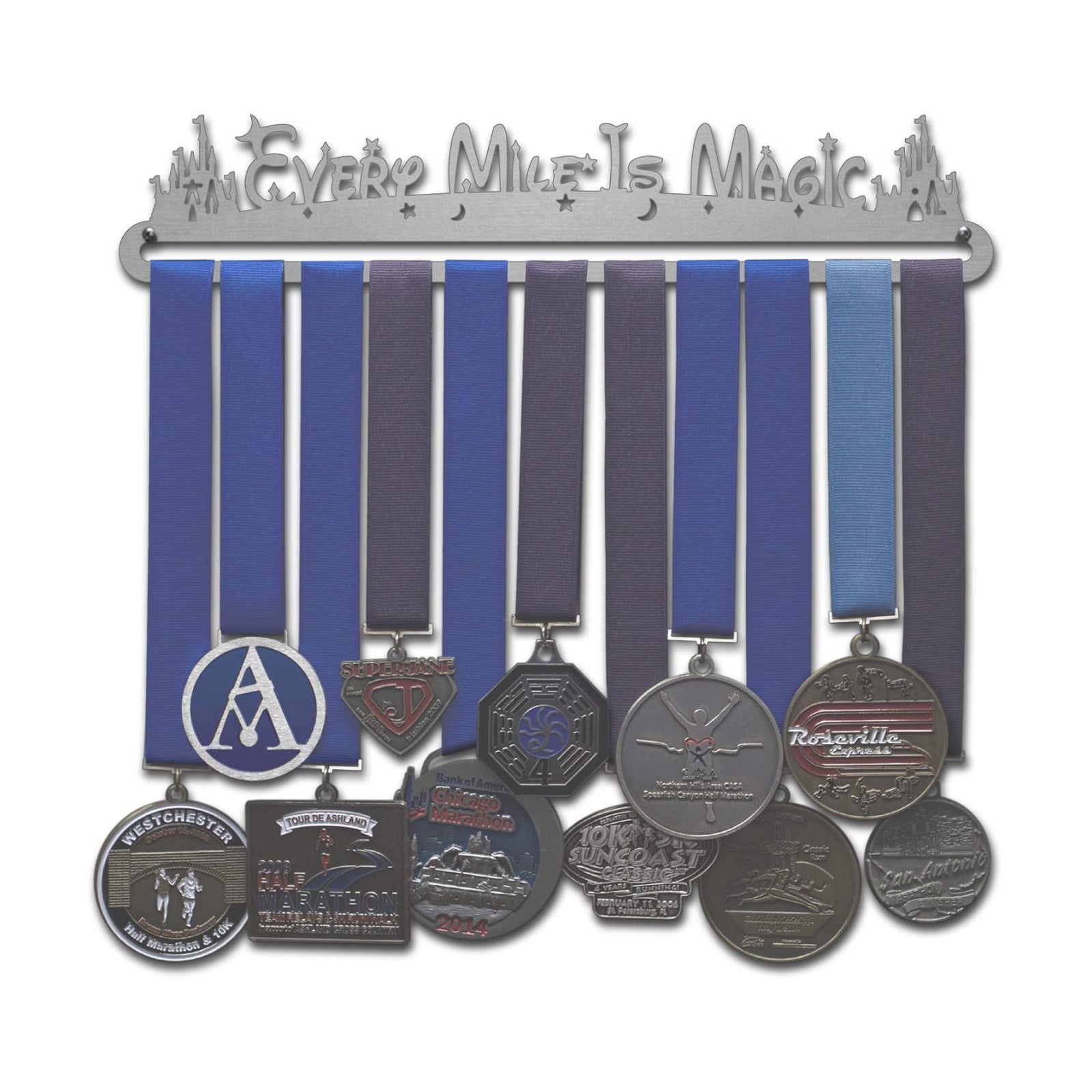 Allied Medal Hangers - Every Mile is Magic (12" Wide with 1 Hang bar) - Multiple Variations Offered - Medal Award