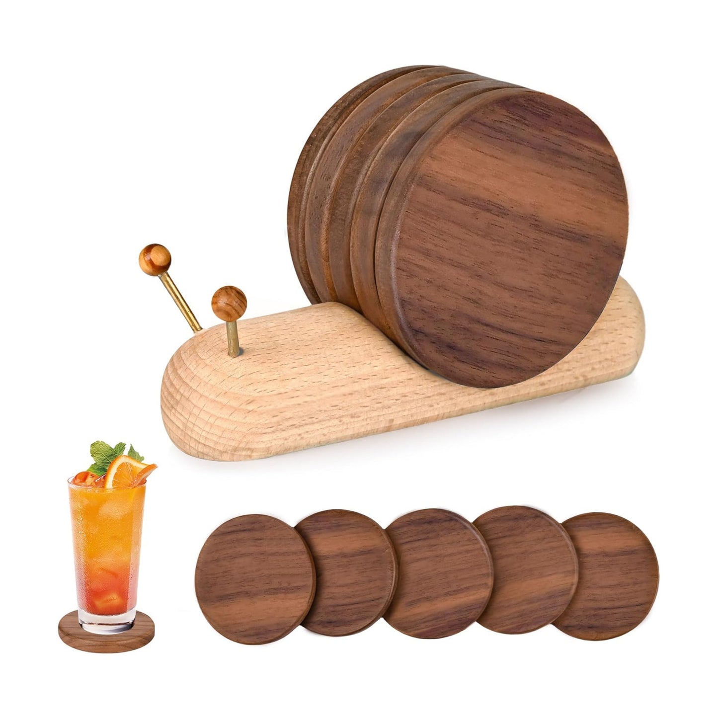 Wooden Coasters for Drinks Funny Coasters Funny Unique Small House Warming Gifts New Home Decor